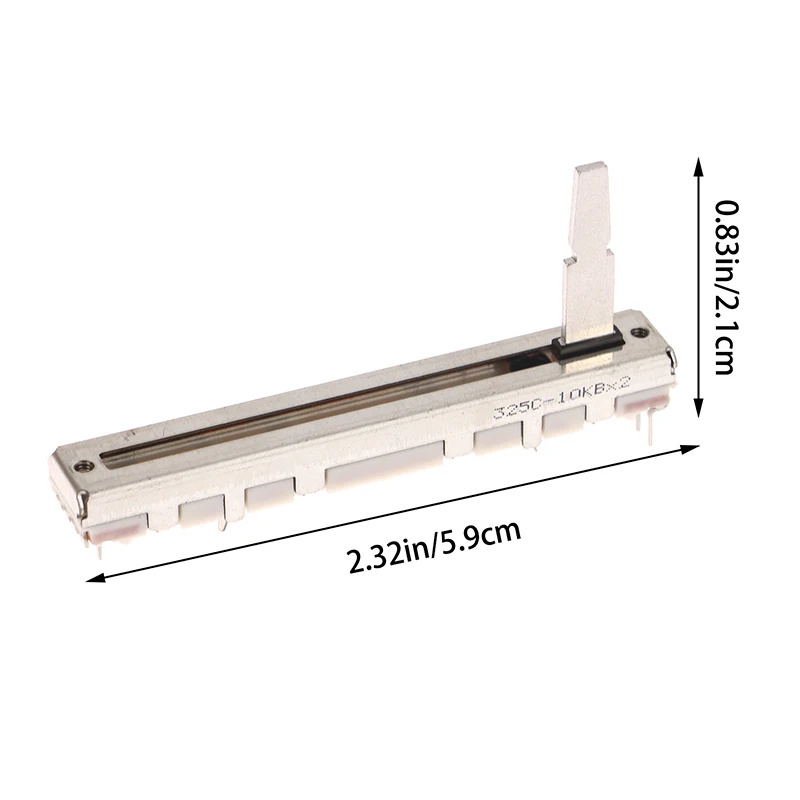 1Pc RS45 시리즈 스트레이트 슬립 전위차계 피치 템포 페이더 10KB×2 DCV1024 총 길이 60MM DDJ-SB DDJ-SB2 DDJ-SB3 DDJ-400