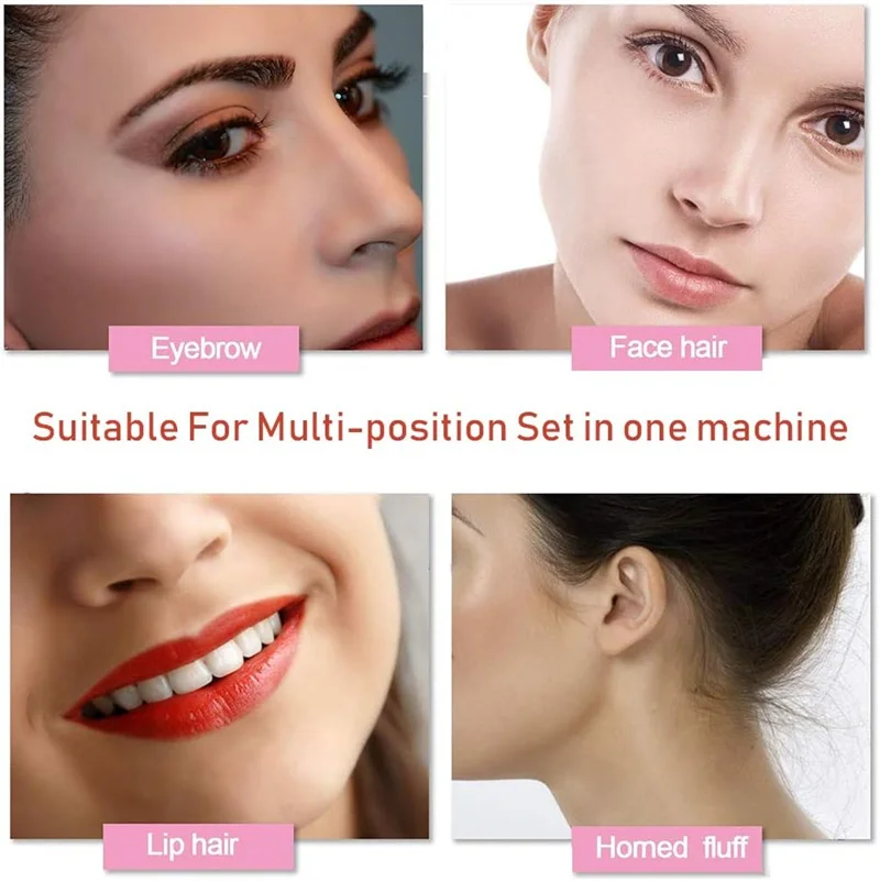 Electric Hair Removal Machine Facial Hair Remover Eyebrow Trimmer Bikini Depilator Shaving Eyebrow Trimming Tool Beginners