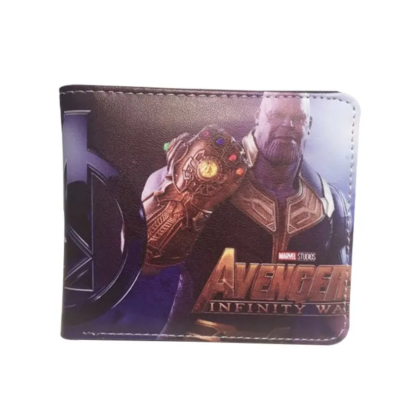 thumbnail image 1 of Cartera corta de PU de la serie Avengers Heroes, tarjetero plegable para adolescentes y hombres, cartera para mujeres, 1 of 5