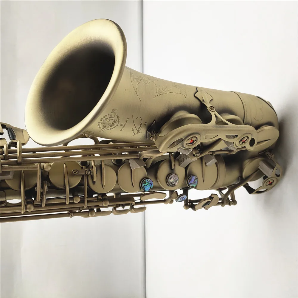 Alto Saxophone Reference 54 Antique Copper Plated E-flat Professional Musical Instrument With Mouthpiece Reed Neck
