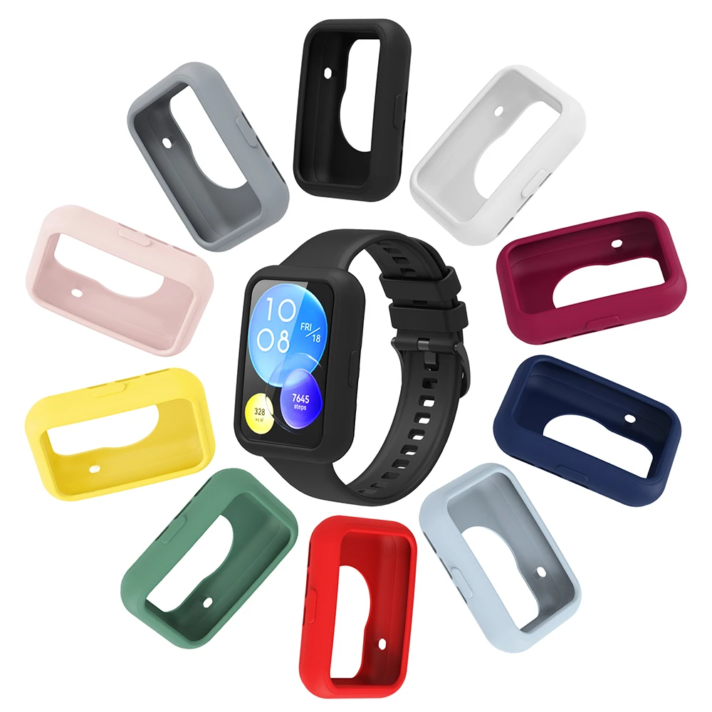 Enhanced Silicone Strap with Protective Case for Smartwatch Replacement Band