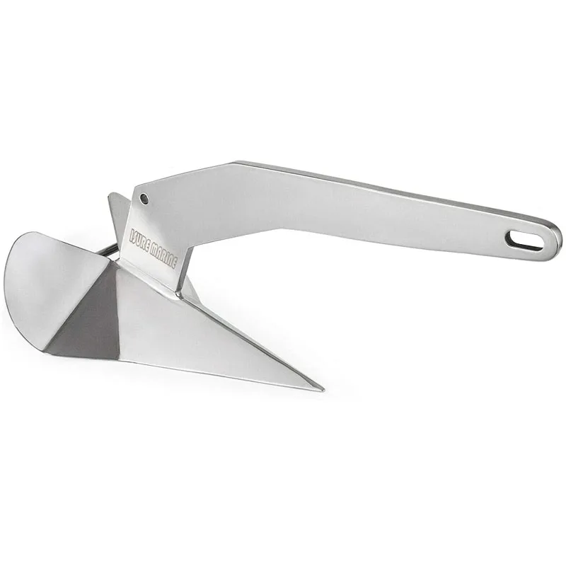 

Delta/Wing Style 55lb(25kg) Boat Anchor 316 Stainless Steel Versatile Triangle Anchor for Marine Accessories