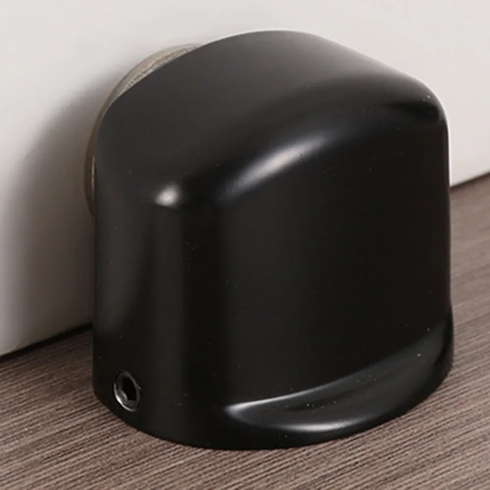 Magnetic Door Stopper Punch-free Door Touch Magnetic Suction Rubber Semi-circle Anti-collision Stop