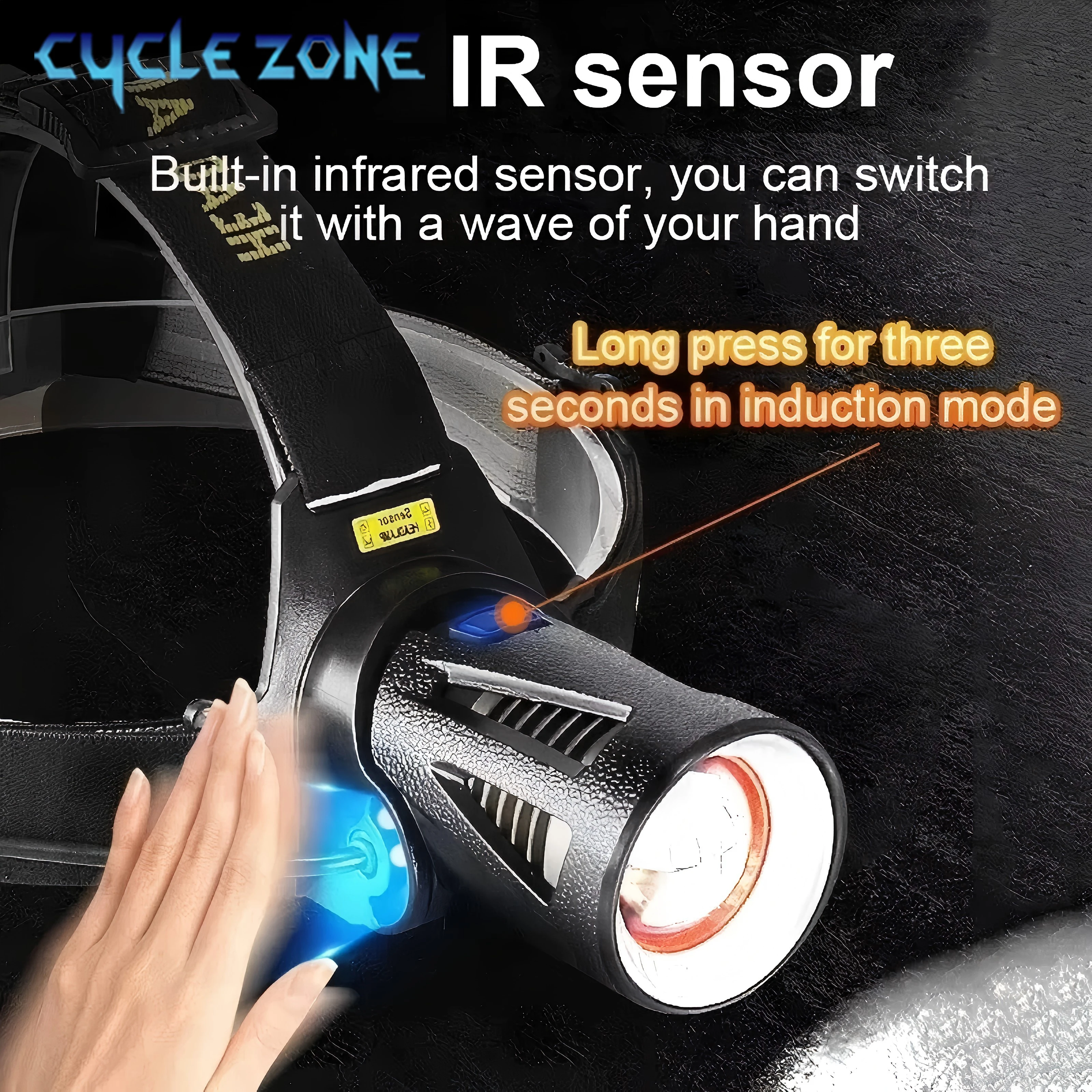Powerful XHP360 Headlamp Zoomable Sensor Headlight Rechargeable Head Flashlight Torch Outdoor Camping Hiking Fishing Lantern head flashlight