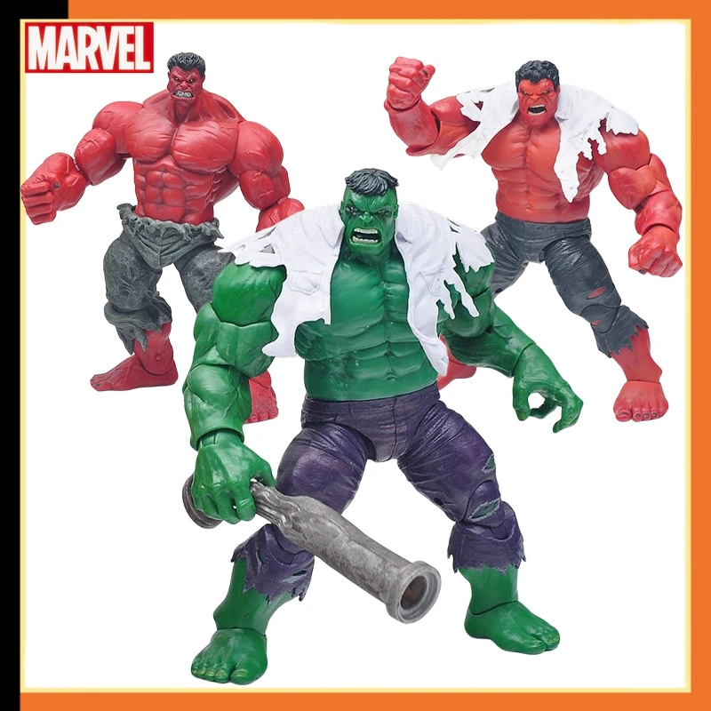Hottoys Marvel Avengers Movie Anime Red Giant The Incredibile Hulk Character Mannequin Toys Pvc Sculpture Series Model Gift