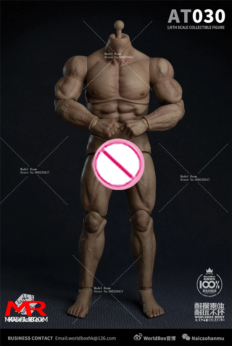 【新品未使用】World box Worldbox 1/6 男性素体 AT027 WorldBox 1/6 AT011 AT012 AT016 AT025 AT027 Muscular Male
