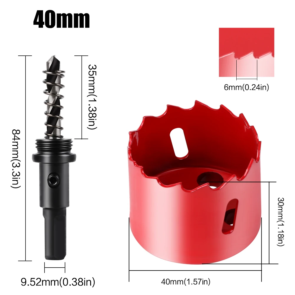 Bi-Metal Hole Saw HSS Drill Bit for Versatile Cutting (15-200mm)