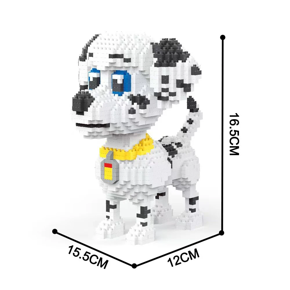 Dalmatian & Dachshund 3D Micro Mini Building Block Set - Perfect for Pet Lovers, Home Decor, & Educational Play