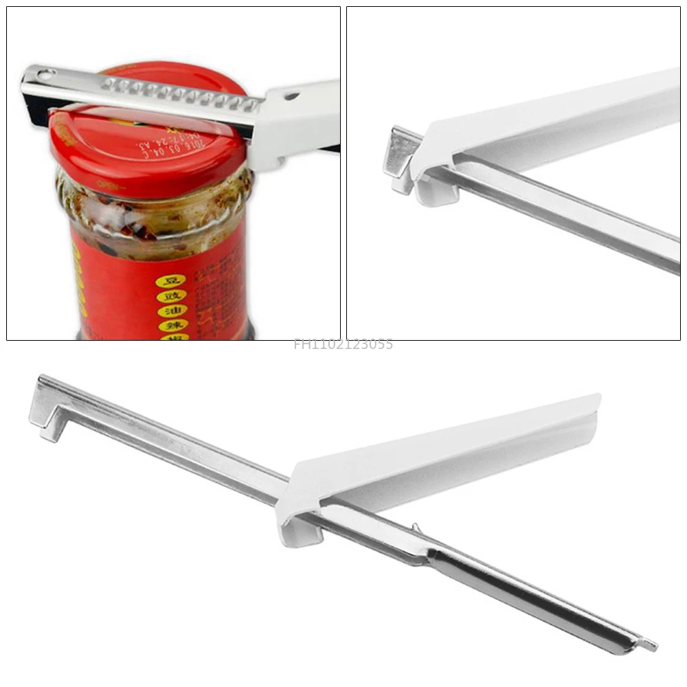 Adjustable Stainless Steel Jar Openers Anti-hand Sliding Quick Bottle Opener Multifunctional Cover Opener Kitchen Gadgets