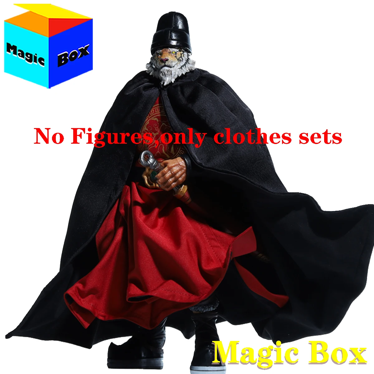 

Original JLDZ 1/12 FuRay Planet Tiger WENG Model Accessories the Bailiff Clothes Sets with Weapons for 6" Action Figure Toys