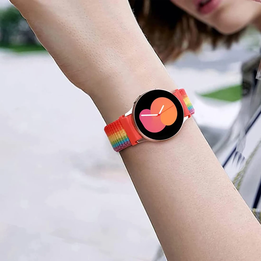 Versatile 20mm 22mm Sport Nylon Loop Watch Strap Bracelet