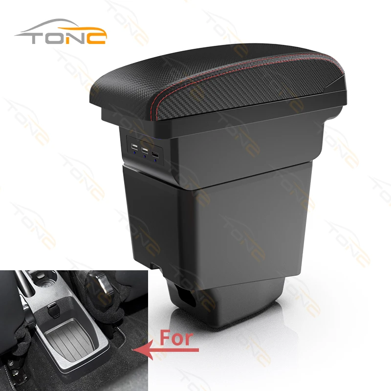 

For Renault Captur Armrest box Car Accessories Storage box Interior Parts details 2017 2018 2019 2020 2021 Simple installation