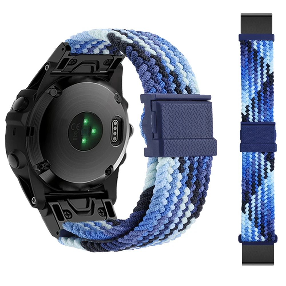Nylon Quick Release Hook and Loop Watch Band, 26mm/22mm