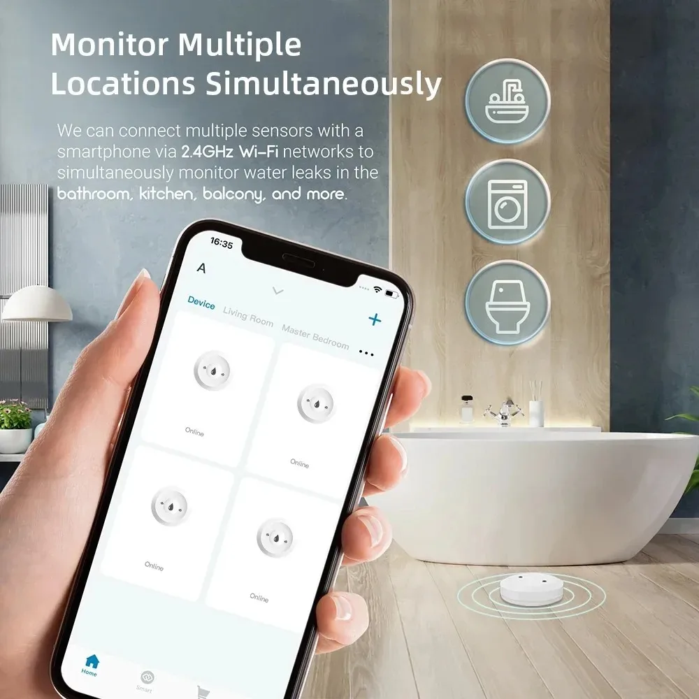 Tuya Zigbee Door Window Sensor Gateway Hub Water Leak Detector Pir Motion Sensor