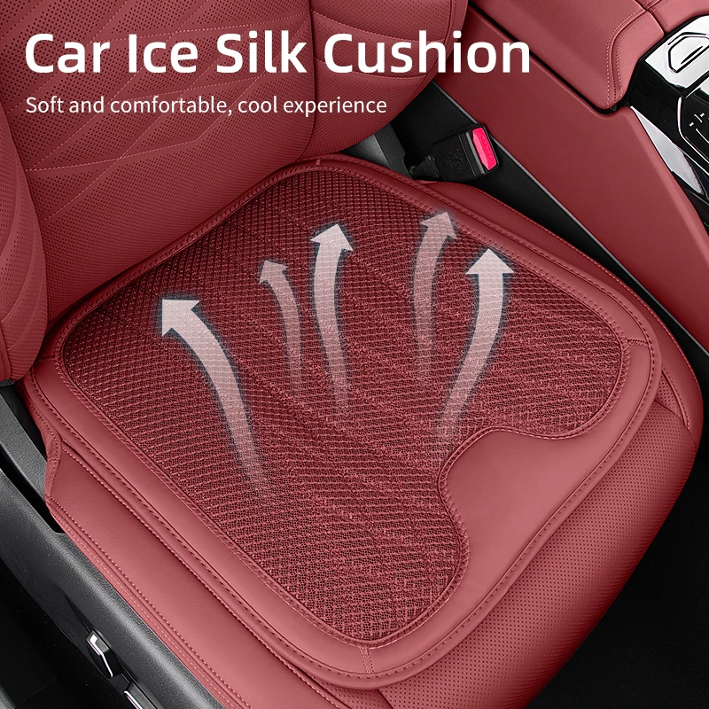 Summer Car Seat Cushion Cover Ice Silk Cool Car Seat Protector Accessories For Porsche Cayenne Macan Panamera 718 boxster Cayman 1 Summer Car Seat Cushion Cover Ice Silk Cool Car Seat Protector Accessories For Porsche Cayenne Macan Panamera 718 boxster Cayman 1