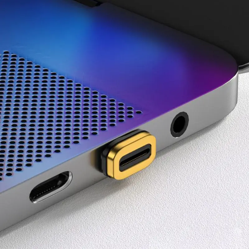 직각 엘보 마그네틱 C 타입 암-수 어댑터, USB C 마그네틱 충전기, 고속 충전 어댑터, USB4.1, 40Gbps, 8 k60 hz, 100w