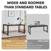 Computer Desk Large Office Desk,70.9 Inch Gaming Desks Writing Desks Work Desk for Home Office, Study, Modern Simple Wooden Desk 5
