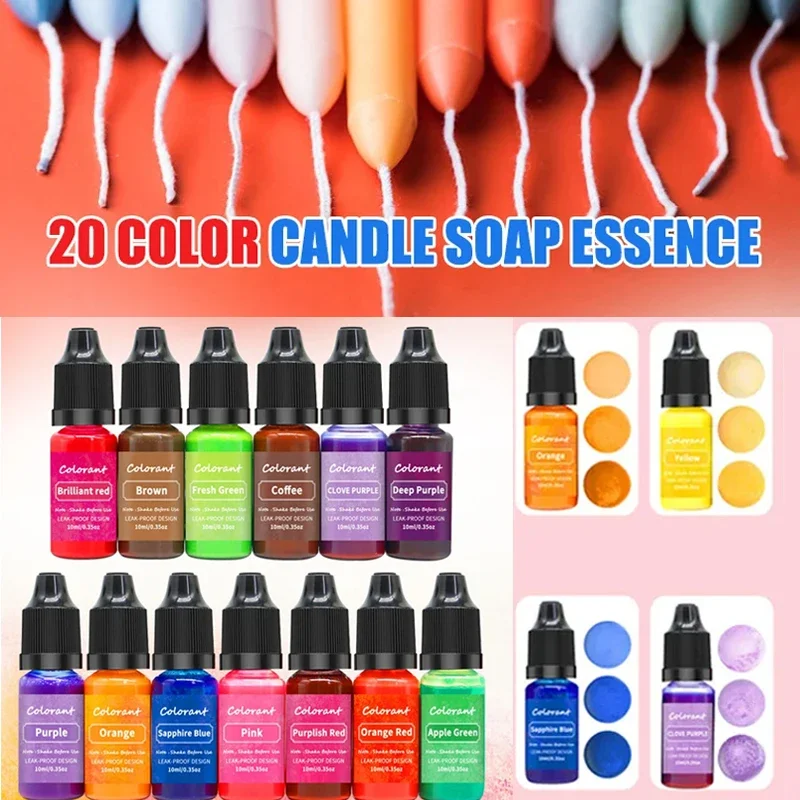 10ColorSetCandleDyesPigmentHighConcentrationHandmade