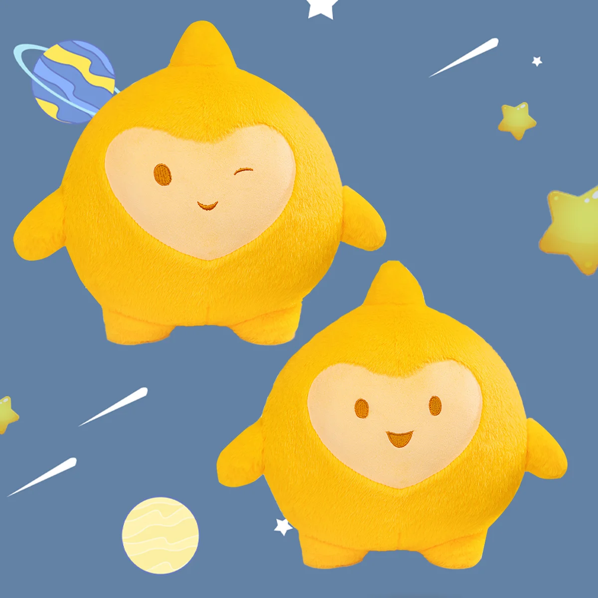Star Plush Pillow Toys Adorable Lucky Wishing Star Plush Doll Soft Plush Pillow Kawaii Sleep Toy Home Decoration Kids Birthday Gift