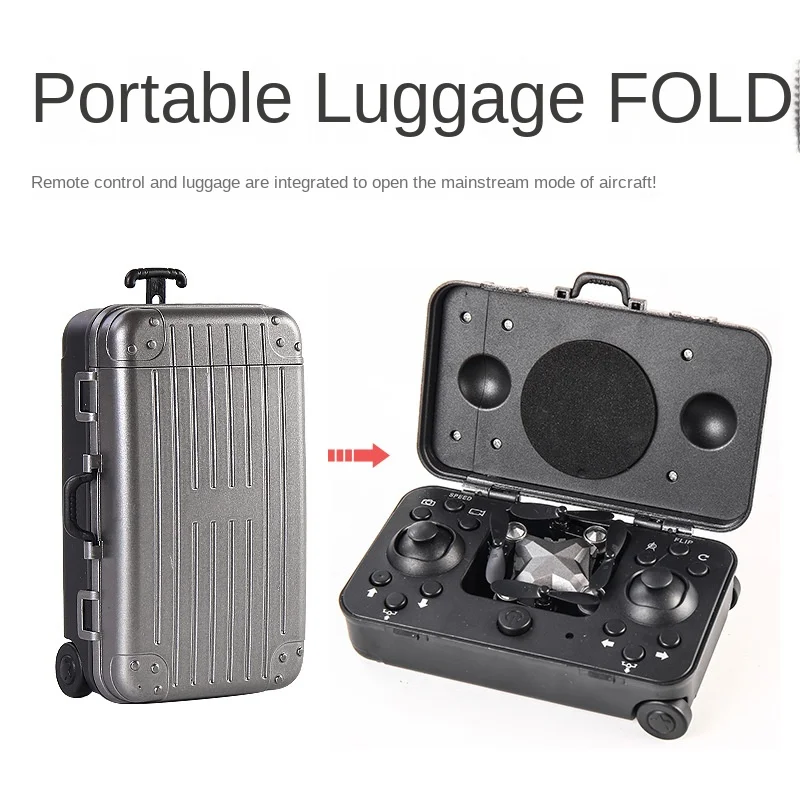 Mini Drones 4K Professional Wifi With 720P HD Camera Photograph UAV Quadcopter Remote Control Aircraft Suitcase Toy Gift for Boy