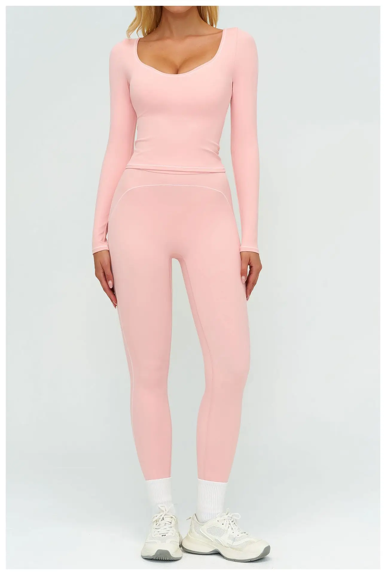 Women's Yoga Long Sleeve Fitness Long Sleeve Running Gym Clothes Workout Dry Fit Breathable High Elastic Sports Top 21 S0e45abb7a7b94773a35fbf6a1081b484I