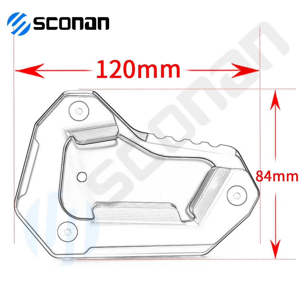 Tiger Explorer XCa Tiger 1200 XR XRT XRX XCX 2015 - 2025 오토바이 액세서리 풋 킥스탠드 사이드 스탠드 확장 패드