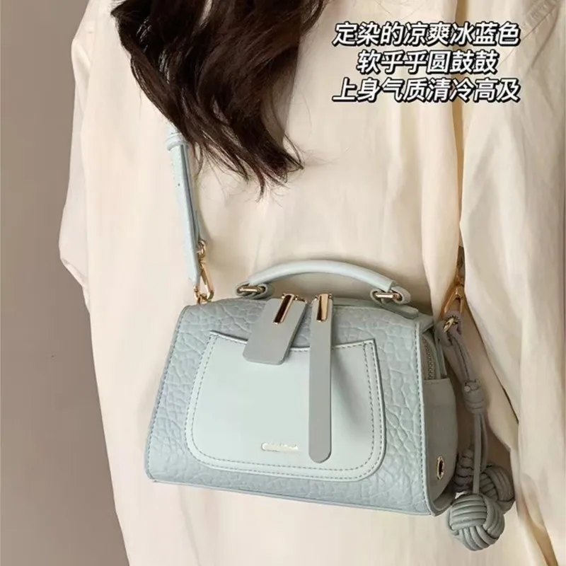 JIAERDI Fashionable Blue Messenger Bag Purse Women High Street Leather Crossbody Bags Hot Girls Versatile Y2k Handbag Wallet