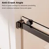 Frameless Double Sliding Shower Door 68-72" W x 76" H, 3/8" 10mm Clear Noiseless Glass Door with Anti-Jumping System Shower Door 5