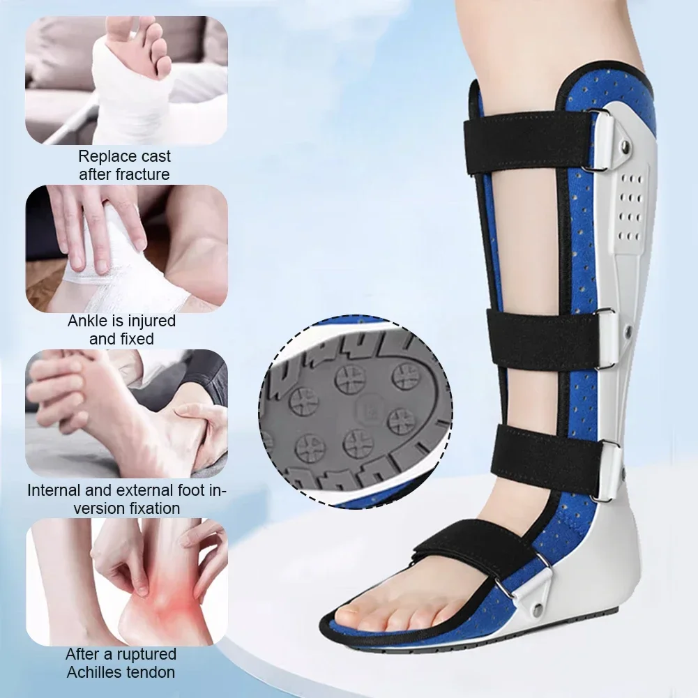 Ankle Support Ankle Straps Fitness Ankle Straps Ankle Support Brace Left & Right Ankle Brace Foot Drop Corrector Ankle Joint Varus Valgus Calf Fracture Fixer Breathable Adjustable Leg Feet Support