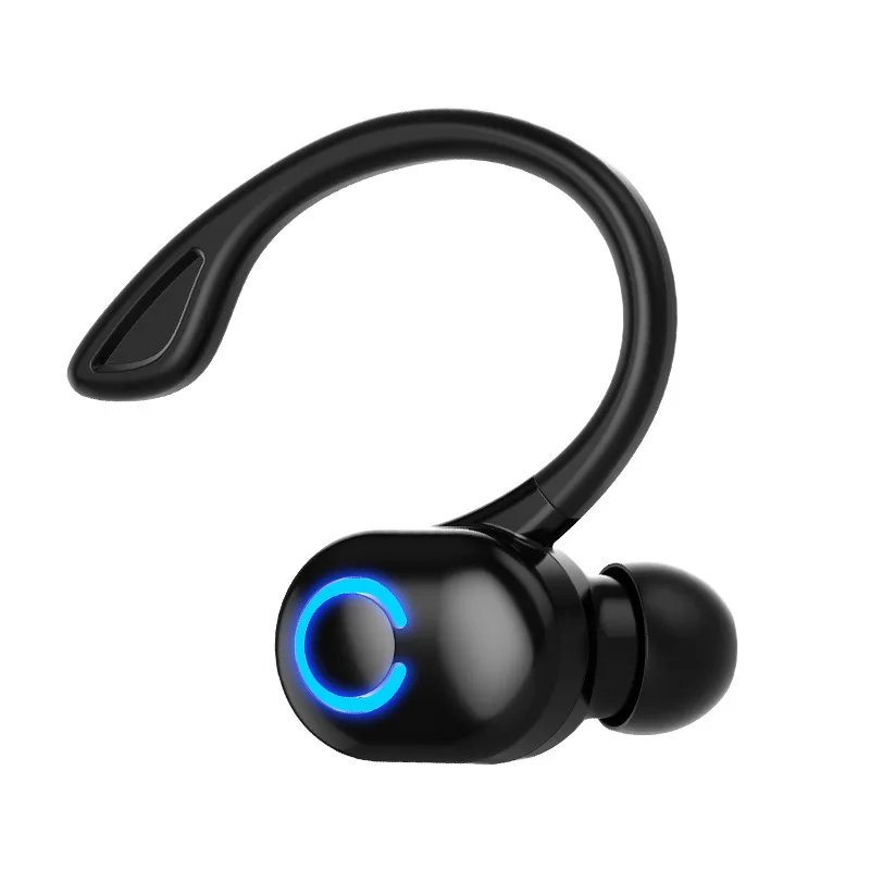Wireless Earphones Bluetooth headset Mini ear hook sports anti loss music call hidden earplugs With Mic for Smart Phone 8