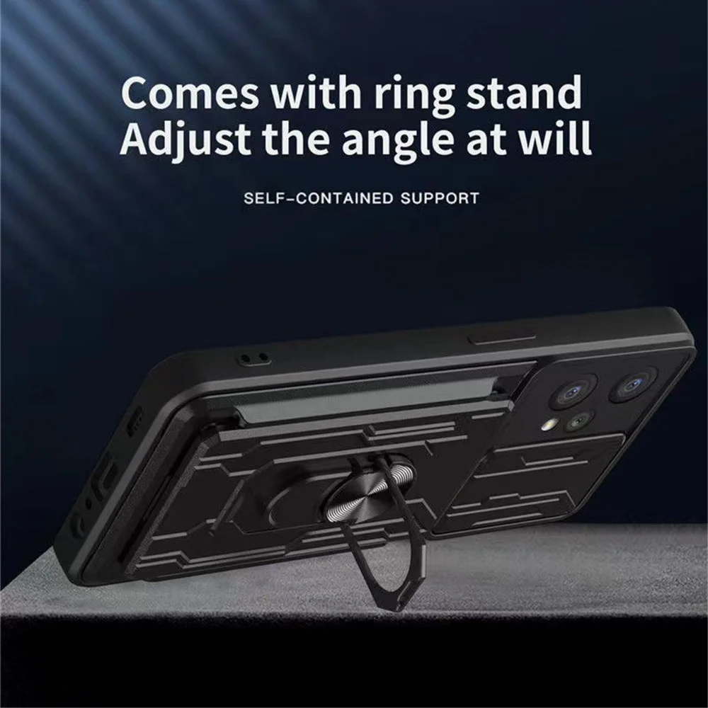 Per Xiaomi Poco X4 Gt 5G Custodia Xiaomi Poco X4 Gt X4 Pro Slot Per Schede Ring Stand Copertura Di Protezione Della Fotocamera Poco X4 Gt Funda Pocox4
