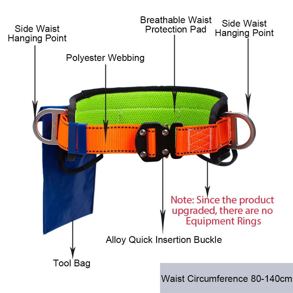 Single Waist Safety Harness High-altitude Work Safety Belt Outdoor Climbing Training Electrician Construction Protect Equipment safety harnesses