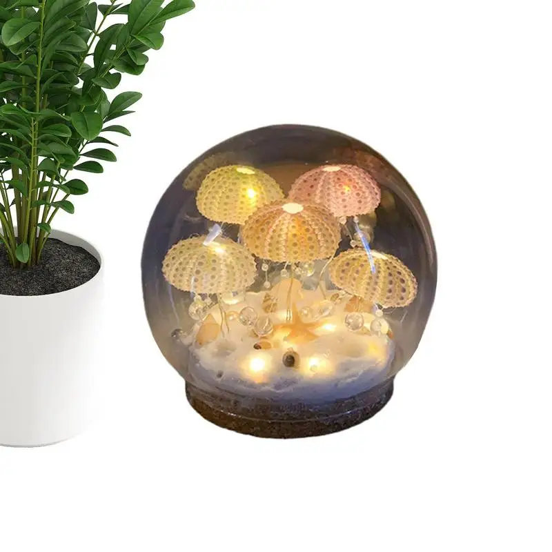 

Make Your Own Night Light Under The Sea DIY Jellyfish Nightlight Ball Tabletop Decorations For Dormitory Living Room Study Room