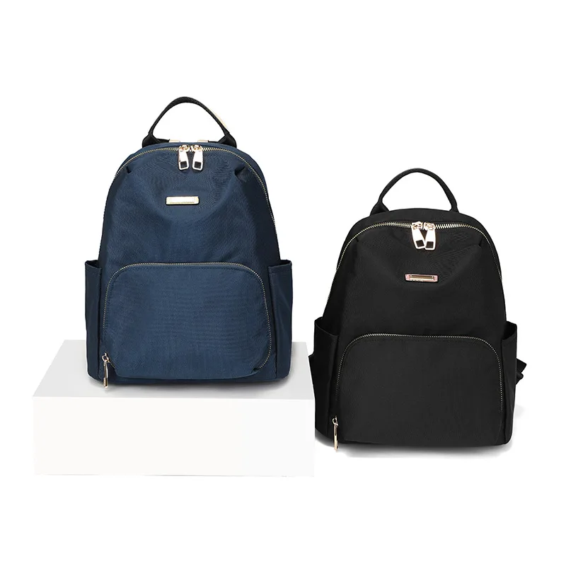 New women's bags women's bags trend Korean version of pure color simple and fashionable Oxford cloth ladies backpack