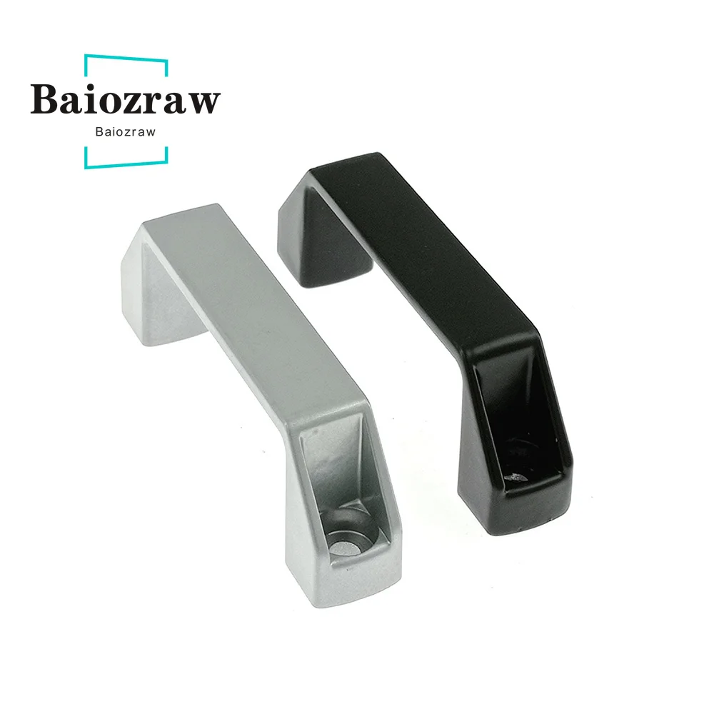 Door Handles Cabinet Handles Aluminum Cabinet Handles Black Sliver Alloy Nylon 90mm 120mm 180mm Door Accessory DIY 3D Printer Parts for Aluminum Profile