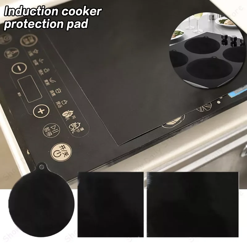 Reusable Induction Cooker Mat Protector Anti Slip Silicone Insulation