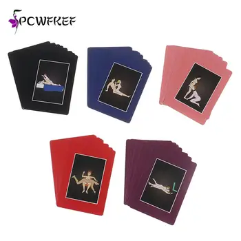 50 Positions Of Bondage Tarot Cards High Quality Tarot Deck Board Game For Fate Divination Adult Sexy Nude Couple Bed Games Card 2