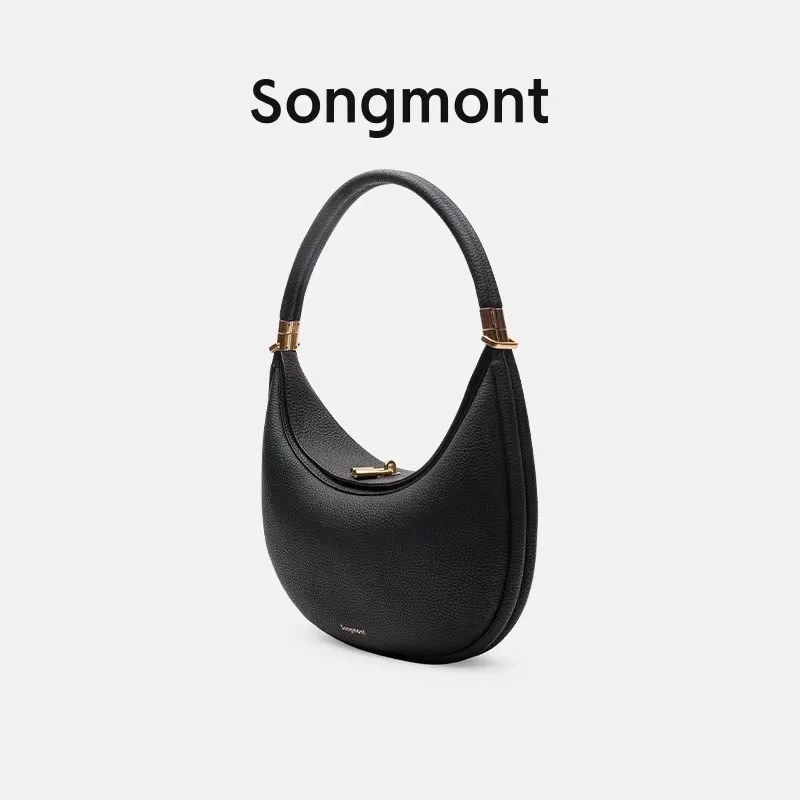 Songmont Songyue Series Medium Moon Bend Shoulder Bag Designer Crescent Bag Autumn and Winter Shoulder Underarm