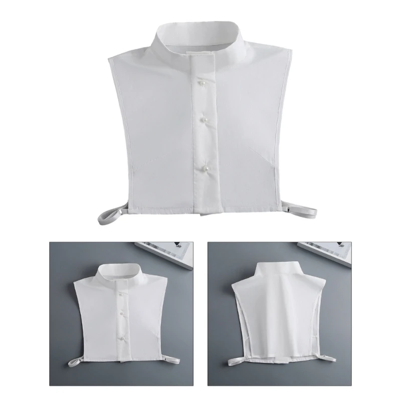 

Elegant Detachable Collar Vest Shirt Stand Fake Collar Women Half Shawl Neckwear Drop Shipping