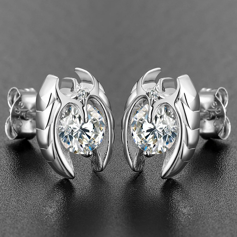 【HYERES LOR】Essence Silver(W) Moissanite Bain Earrings Lotte Duty Free
