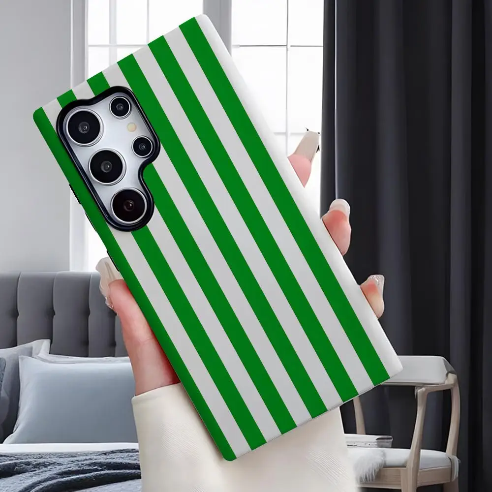 Luxury Striped Pink on Pink Phone Case - Double-Layer Back Cover