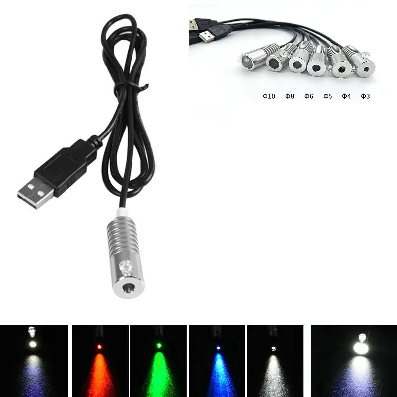5V 1.5W USB powered Light illuminator LED Source Engine DIY Car Step atmosphere Decoration Fiber optic Lighting projector Driver