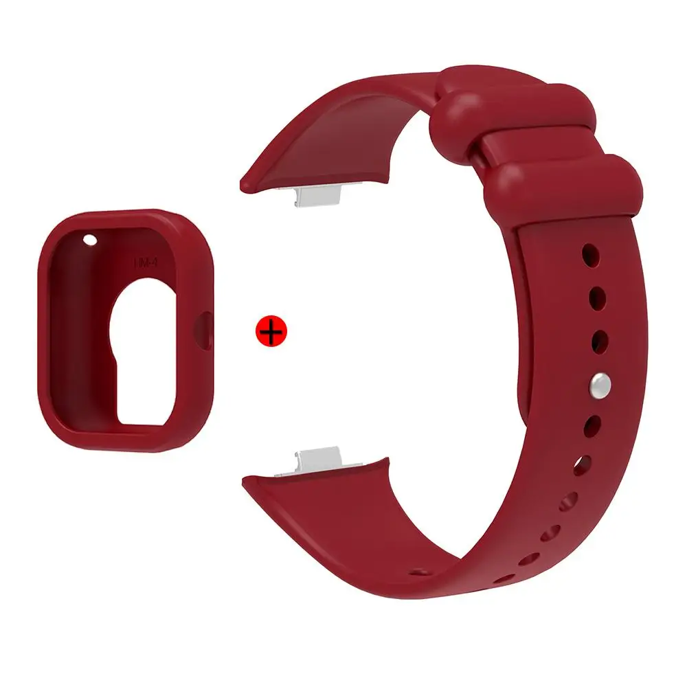 Premium Silicone Case & Strap Combo for Smartwatch - 2-in-1 Protector Shell and Band