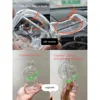 Protective Acrylic Case Transparent Portable Cable Organizer Box  Storage Case  Plush Dolls Display Bag for labubu V1 V2 outfit 4
