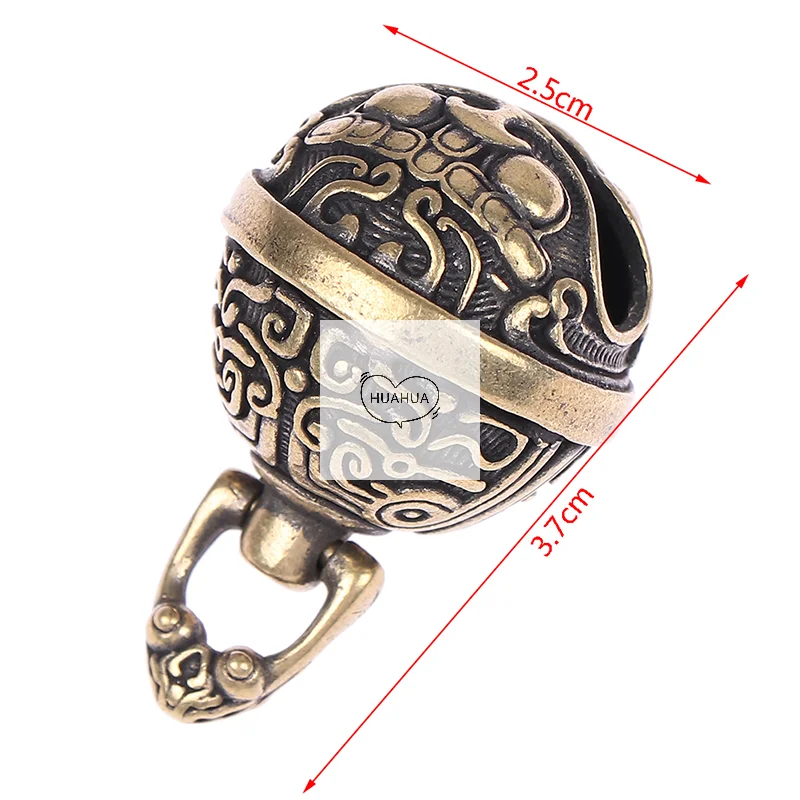 Brass Drop Bell Chinese Good Luck Tinkle Bell Charm For Bracelet and Anklet