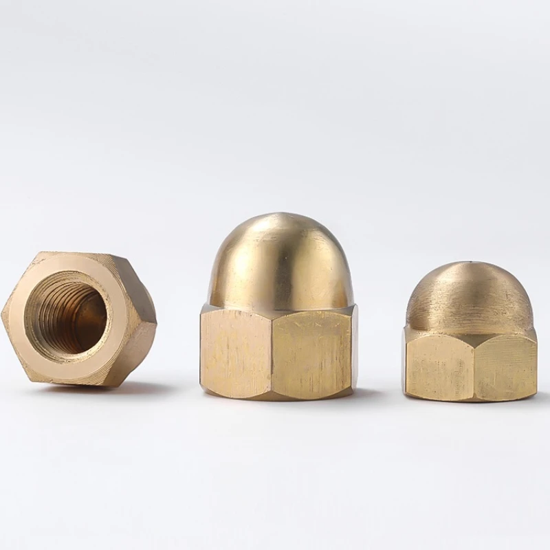 Description Picture 3 of itemM3 M4 M5 M6 M8 M10 M12 M14 M16 M18 M20 Brass Acorn Cap Dome Nuts Type Copper Nut Cover Semicircle