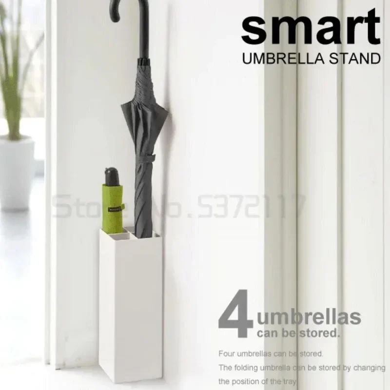 Japanese simple rack hotel lobby home iron umbrella barrel umbrella barrel storage floor type rack