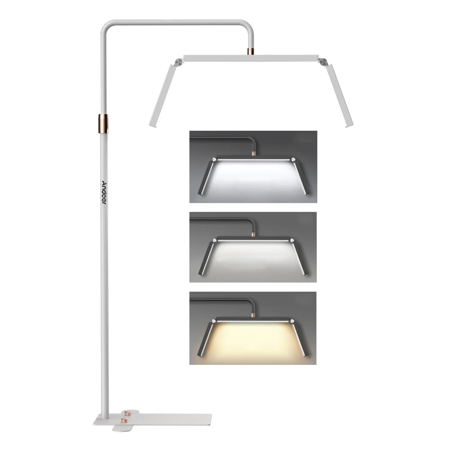 HD-M9X LED Video Light Half Moon Fill Light Ring Light Floor