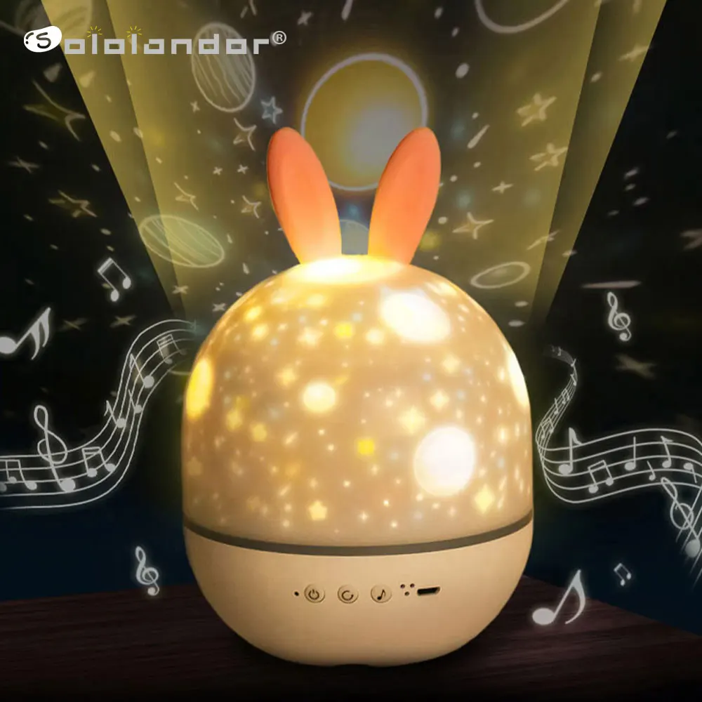 

Night Lamp Projector Starry Sky Night Light Projector Bedroom Decor Bluetooth Rotating Music Children's Night Light Kids Gift