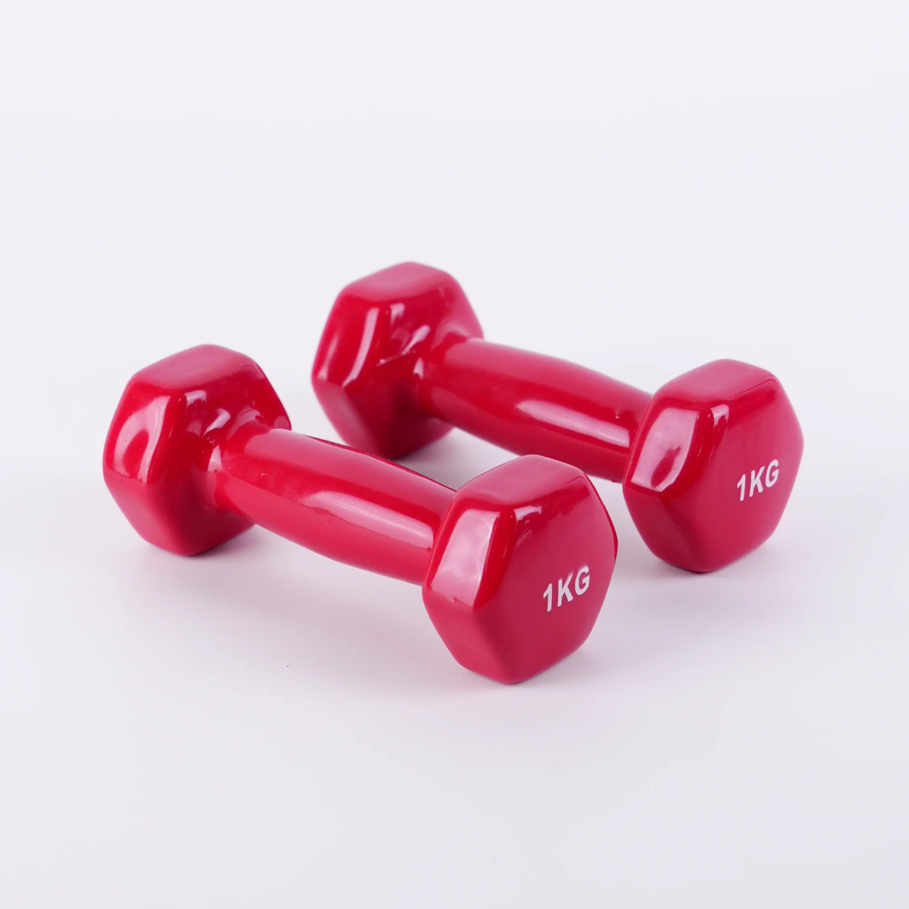 Обладнання для фітнесу Суцільні чавунні гантелі Шестикутні гантелі Чоловіки та жінки Домашні фітнес Гантелі Йога Клей Гантелі